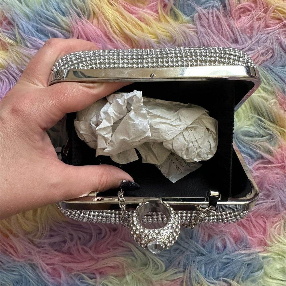 PRIMA DONNA SILVER CLUTCH BAG‎ - Picture 4 of 6